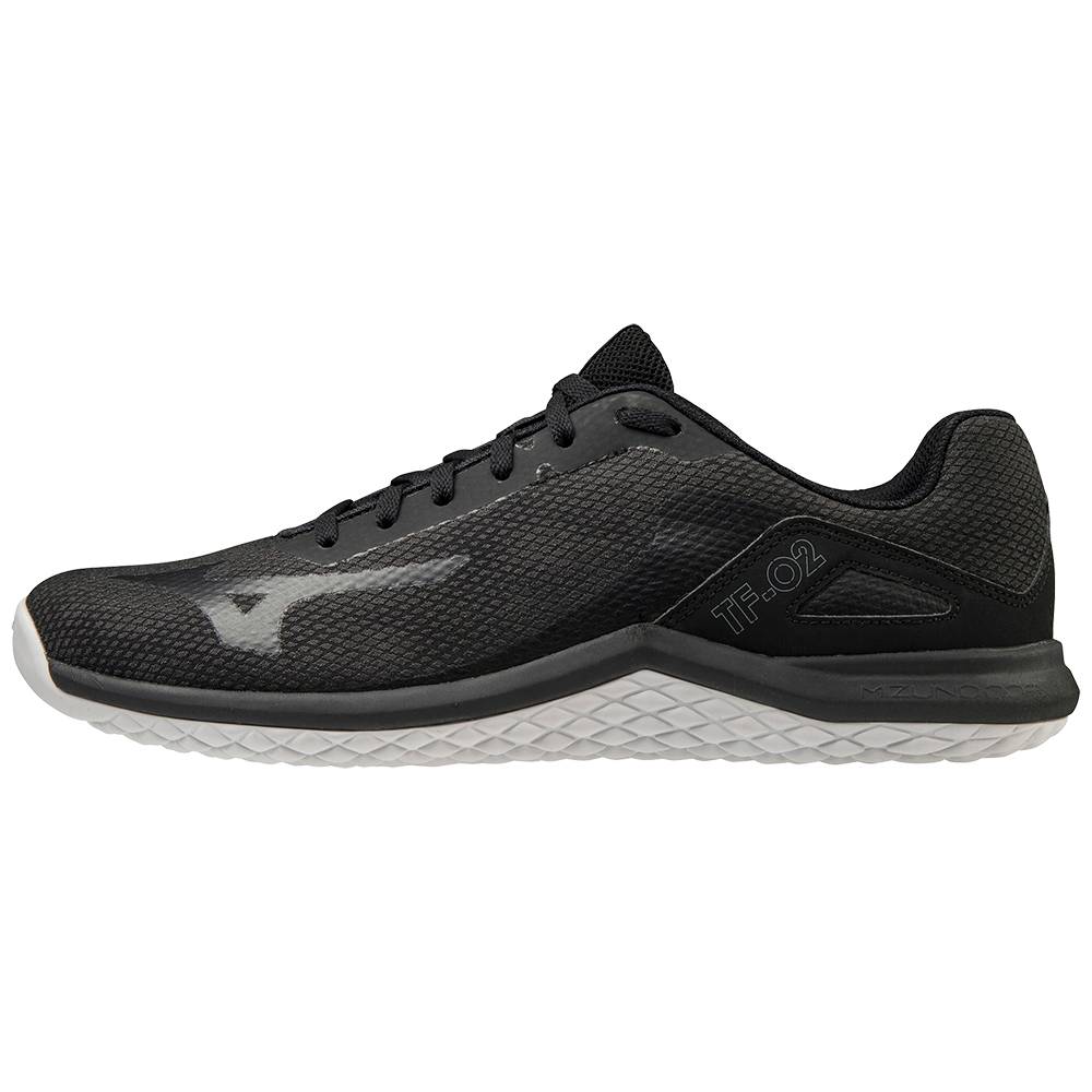 Mizuno TF-02 Férfi Edzőcipő Fekete/Szürke FPC978416